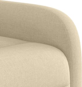 vidaXL vidaXL Podnoszony fotel masujący, elektryczny, rozkładany, kremowy 12