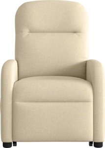 vidaXL vidaXL Podnoszony fotel masujący, elektryczny, rozkładany, kremowy 5