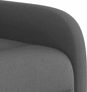 vidaXL vidaXL Rozkładany fotel masujący, ciemnoszary, obity tkaniną 9
