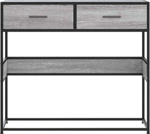 vidaXL vidaXL Stolik konsolowy, szary dąb sonoma, 90x35x80 cm 4