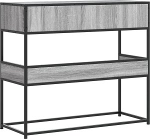 vidaXL vidaXL Stolik konsolowy, szary dąb sonoma, 90x35x80 cm 6