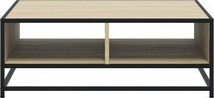 vidaXL vidaXL Stolik kawowy, dąb sonoma, 80x80x30 cm, materiał drewnopochodny 5