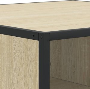 vidaXL vidaXL Stolik kawowy, dąb sonoma, 80x80x30 cm, materiał drewnopochodny 8