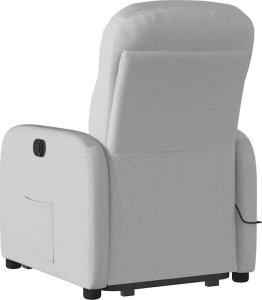 vidaXL vidaXL Podnoszony fotel masujący, elektryczny, rozkładany, szary 7