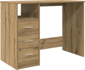 vidaXL vidaXL Biurko, dąb artisan, 102x76x50 cm, materiał drewnopochodny 2