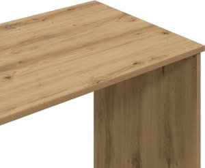 vidaXL vidaXL Biurko, dąb artisan, 102x76x50 cm, materiał drewnopochodny 7