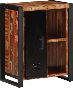 vidaXL Szafka, kolorowa, 55x35x70 cm, lite drewno z odzysku 3