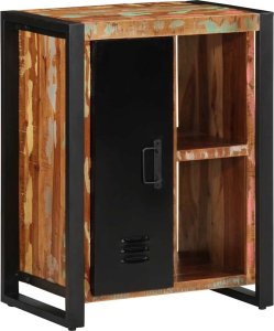 vidaXL Szafka, kolorowa, 55x35x70 cm, lite drewno z odzysku 4