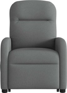 vidaXL vidaXL Podnoszony fotel rozkładany, ciemnoszary, obity tkaniną 5
