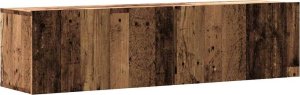 vidaXL Ścienna szafka TV, stare drewno, 120x30x30 cm 2