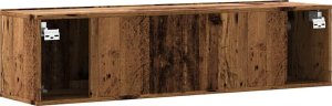 vidaXL Ścienna szafka TV, stare drewno, 120x30x30 cm 6