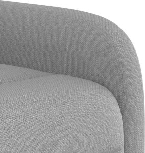 vidaXL vidaXL Rozkładany fotel masujący, szary, obity tkaniną 9