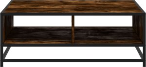 vidaXL vidaXL Stolik kawowy, przydymiony dąb, 80x80x30 cm 5