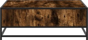 vidaXL vidaXL Stolik kawowy, przydymiony dąb, 80x80x30 cm 6