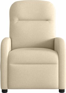 vidaXL vidaXL Elektryczny fotel rozkładany, kremowy, obity tkaniną 5