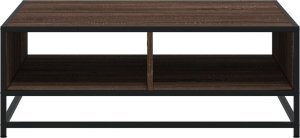 vidaXL vidaXL Stolik kawowy, brązowy dąb 80x80x30 cm, materiał drewnopochodny 5