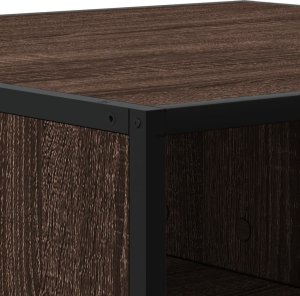 vidaXL vidaXL Stolik kawowy, brązowy dąb 80x80x30 cm, materiał drewnopochodny 8