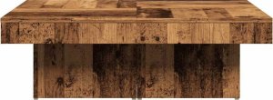 vidaXL vidaXL Stolik kawowy, stare drewno, 90x90x28 cm, płyta wiórowa 5