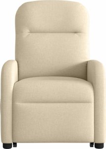 vidaXL vidaXL Podnoszony fotel masujący, elektryczny, rozkładany, kremowy 5