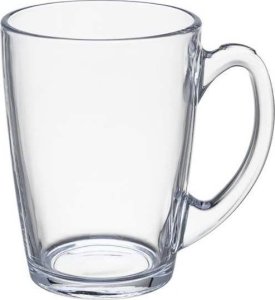 Galicja Szklanka z uchem 330 ml gładka przezroczysta do kawy herbaty 2