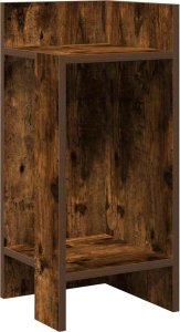 vidaXL vidaXL Stoliki boczne 2 szt. z półką, przydymiony dąb, 25,5x27x60 cm 4