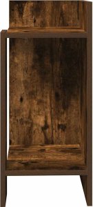 vidaXL vidaXL Stoliki boczne 2 szt. z półką, przydymiony dąb, 25,5x27x60 cm 5