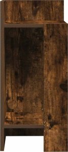 vidaXL vidaXL Stoliki boczne 2 szt. z półką, przydymiony dąb, 25,5x27x60 cm 6