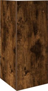 vidaXL vidaXL Stoliki boczne 2 szt. z półką, przydymiony dąb, 25,5x27x60 cm 7