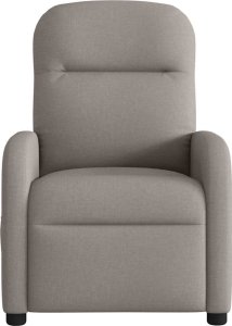 vidaXL vidaXL Rozkładany fotel masujący, elektryczny, kolor taupe, tkanina 5