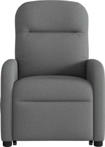 vidaXL Podnoszony fotel masujący, rozkładany, ciemnoszary, tkanina 5