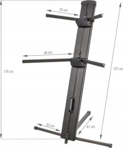 V-Tone ML V-TONE DELUXE K2 statyw klawiszowy podwójny regulo 5
