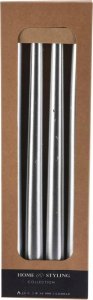 Home Styling Collection Metaliczne świece stołowe, 30 cm 2