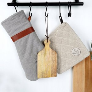 Deska do krojenia Home Styling Collection Deska do krojenia z drewna mango, z uchwytem, 10 x 19,5 x 1,3 cm 6