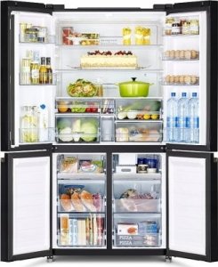 Lodówka Hitachi ML Chłodziarko-zamrażarka French 4 Door R-WB640VRU0-1 (GBK) czarne szkło 3