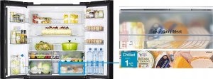 Lodówka Hitachi ML Chłodziarko-zamrażarka French 4 Door R-WB640VRU0-1 (GBK) czarne szkło 6