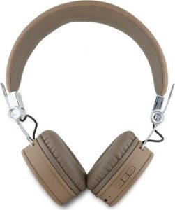 Słuchawki Guess Guess Bluetooth ENC GUBH70PGTSPSW Brown Grained Classic Round Shape Headphones 3
