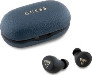 Słuchawki Guess Guess Bluetooth headphones GUTWSPGTSPSB TWS + docking station blue/blue Grained Classic Logo 1