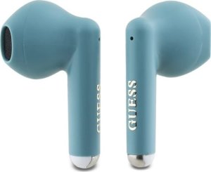 Słuchawki Guess Guess Bluetooth headphones GUTWSJ14ESGQ TWS + docking station turquoise/turquoise Printed Classic Logo 2