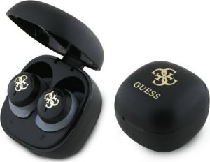 Słuchawki Guess Guess Bluetooth headphones GUTWSJ144ESK TWS + docking station black/black Iridescent 4G Printed Logo 1