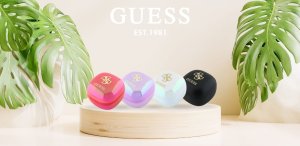 Słuchawki Guess Guess Bluetooth headphones GUTWSJ144ESK TWS + docking station black/black Iridescent 4G Printed Logo 7