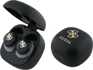 Słuchawki Guess Guess Bluetooth headphones GUTWSJ144ESK TWS + docking station black/black Iridescent 4G Printed Logo 8