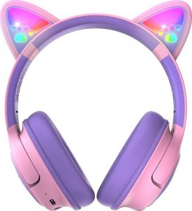 Słuchawki PowerLocus Bobo Cat Ears Kids fioletowe 11
