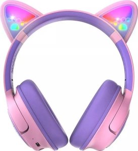 Słuchawki PowerLocus Bobo Cat Ears Kids fioletowe 2