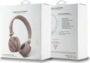 Słuchawki Guess Bluetooth ENC GUBH70EPOSMW Brown/Brown Peony Script Round Shape Headphones 4
