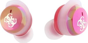 Słuchawki Guess Guess Bluetooth headphones GUTWSJ144ESF TWS + docking station fuchsia/fuschia Iridescent 4G Printed Logo 10