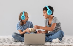 Słuchawki PowerLocus ML Słuchawki bezprzewodowe dla dzieci PowerLocus Bobo (niebieskie) 12