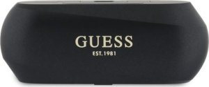 Słuchawki Guess Guess Bluetooth headphones GUTWSC2MCDSK TWS + docking station black/black Elongated Metalic Printed Logo 2