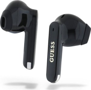 Słuchawki Guess Guess Bluetooth headphones GUTWSC2MCDSK TWS + docking station black/black Elongated Metalic Printed Logo 6