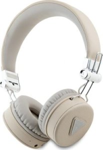 Słuchawki Guess Guess Bluetooth on-ear headphones ENC GUBH70PGTSPSE beige/beige Grained Classic Round Shape 1