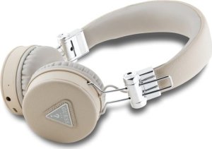 Słuchawki Guess Guess Bluetooth on-ear headphones ENC GUBH70PGTSPSE beige/beige Grained Classic Round Shape 2